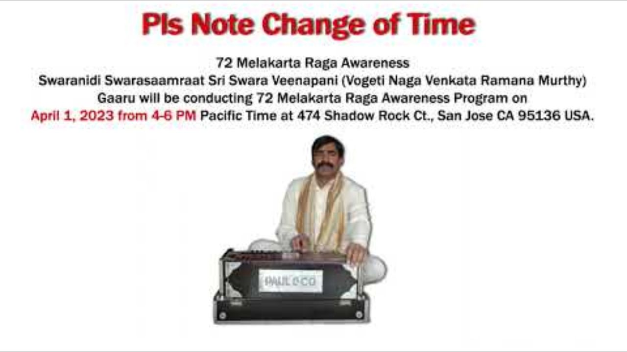 72 Melakarta Raga Awareness